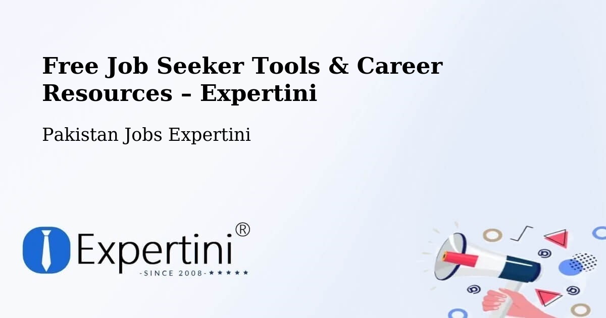 Free Job Seeker Tools & Career Resources – Bhan - Bhan, Pakistan Jobs Expertini